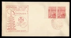 DR WHO 1949 JAPAN FDC YOKOHAMA TRADE FAIR IMPERF PAIR R83386