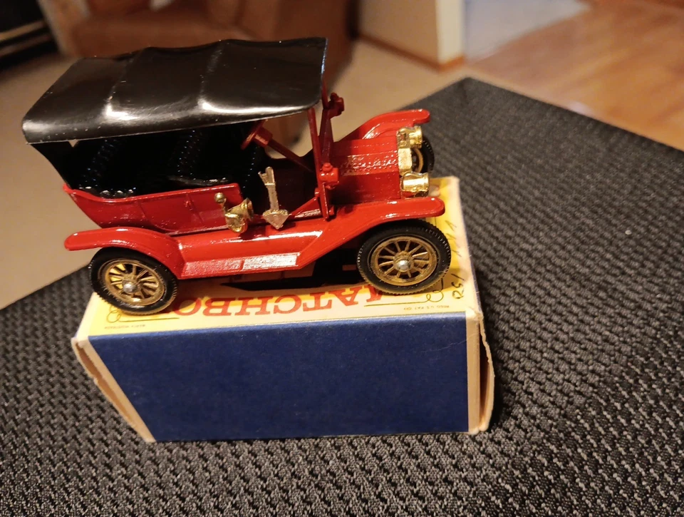 Matchbox Lesney Antaño Y-1 1911 Modelo T Ford - ROJO Como Nuevo en Caja Foto 4 de 4