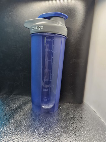Contigo 24 oz Shake and Go Fit Shaker Bottle Blue Mixer Bottle