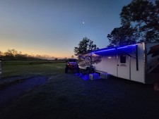 Toy hauler camper enclosed trailer