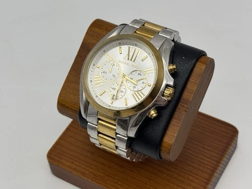 MICHAEL KORS Orologio Uomo Slim Runway Cronografo Bicolore Bracciale Acciaio Inox MK5627