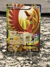 Pokémon TCG Ho-Oh EX Full Art Ultra Holo Rare Card 121/122 XY Breakpoint