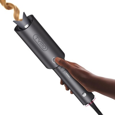 TYMO CURLPRO Automatischer Rotierender Lockenstab - Strand 1 Zoll, Metallic Grau 