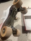 Vintage Women's Leather Roller Skates Size 6 Chicago Brand. Wood Wheels. — photo 3
