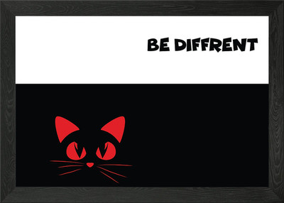 Be diffrent Gerahmtes Wandbild Poster Leinwanddruck Bild