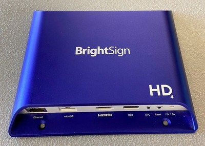 BrightSign HD1024 Expanded I/O Digital Media Player H.265, 4K/Full HD, UNCLAIMED