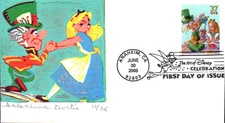 #3913 Alice in Wonderland S Curtis FDC (19120053913001)