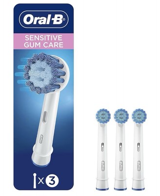Oral-B Sensitive Gum Care replacement toothbrush heads-3 Brush Heads (2 Packs)