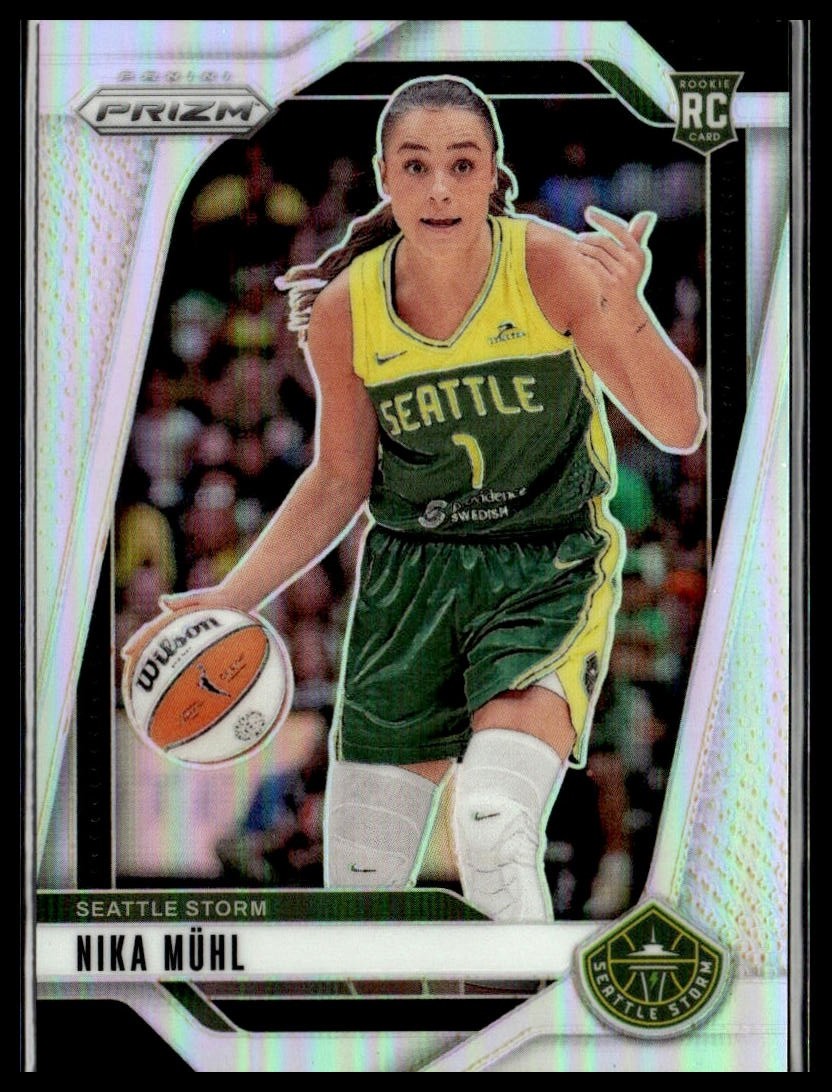 2024 Panini Prizm WNBA 75 Nika Muhl Seattle Storm RC Silver