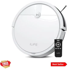 V2 Robot Vacuum Cleaner, Tangle-Free Suction, 120 Mins Runtime, Slim, Self-Ch...