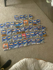 45 Vintage Hot Wheels Blue Card Lot 1990s 2000s Sealed Errors Matchbox Tonka