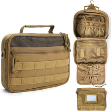 Tactical Toiletry Bag for Men, 9.5" Hanging Dopp Kit Shaving Hygiene Bag for Tra