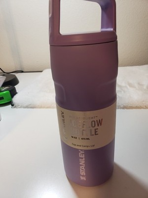 Stanley IceFlow Flip Straw 2.0 Water Bottle 16 oz Leak-Resistant Purple