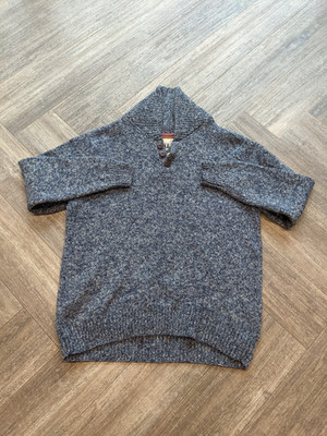 Mantaray Schalkragen Strickpullover Herren XL Merinowolle Grobstrick Winter