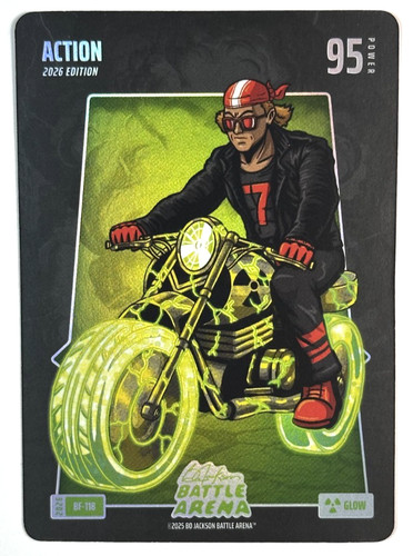 2025 Bo Jackson Battle Arena Action Jackson Holliday Glow Battlefoil