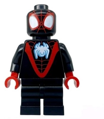 Lego Spidey Spider-Man Spiderman Miles Morales Minifigure White Spider Logo NEW