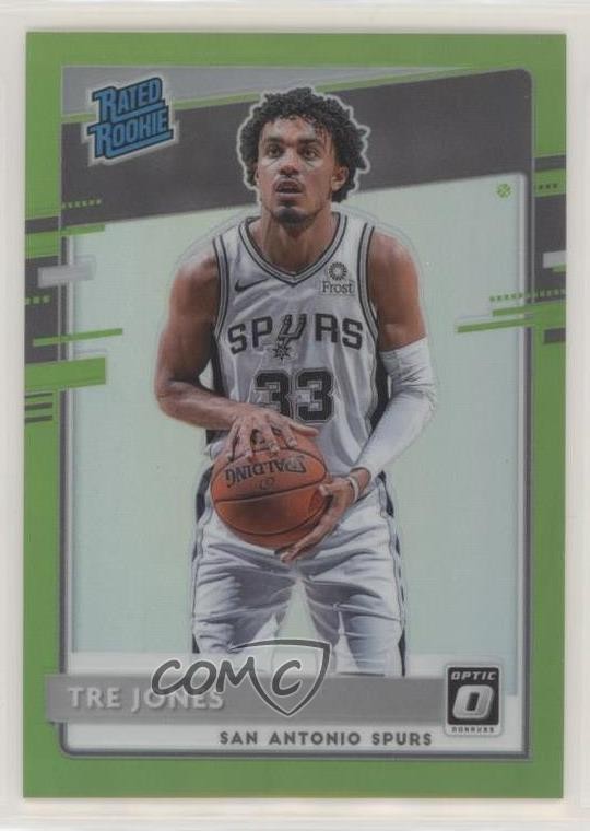 2020 Panini Donruss Optic Rated Rookie Lime Green Prizm /149 Tre Jones #188 00am