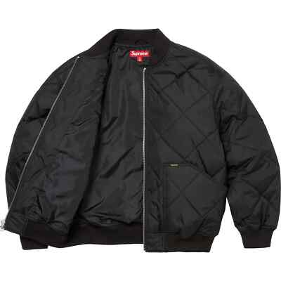 Supreme AOI Quilted Work Jacket Black Brown 2colors FW24 | eBay