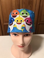 Scrub or Chef Hat Medical Nursing Chemo Skull Cap Baby Shark