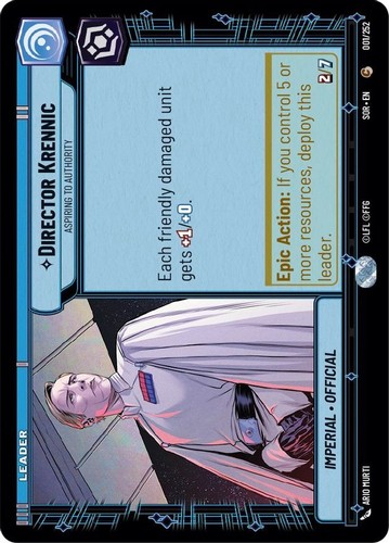 Director Krennic #253 Star Wars Unlimited: Spark of Rebellion card