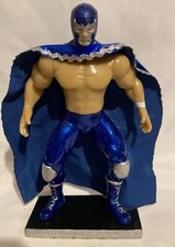 Figura de acción Blue Demon Wrestler 7 pulgadas juguetes mexicanos LUCHA LIBRE MEXICANA (azul)