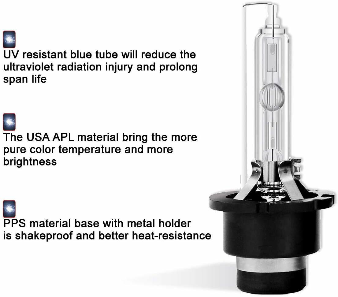 D4S Headlight Replacement Bulb HID 6000k 2pcs For Toyota Estima | eBay