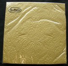 Luxury Gold Paper Napkins Embossed 3 Ply Quality Party Serviettes x 20