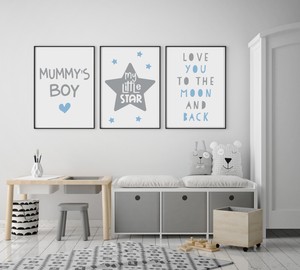grey nursery wall stickers