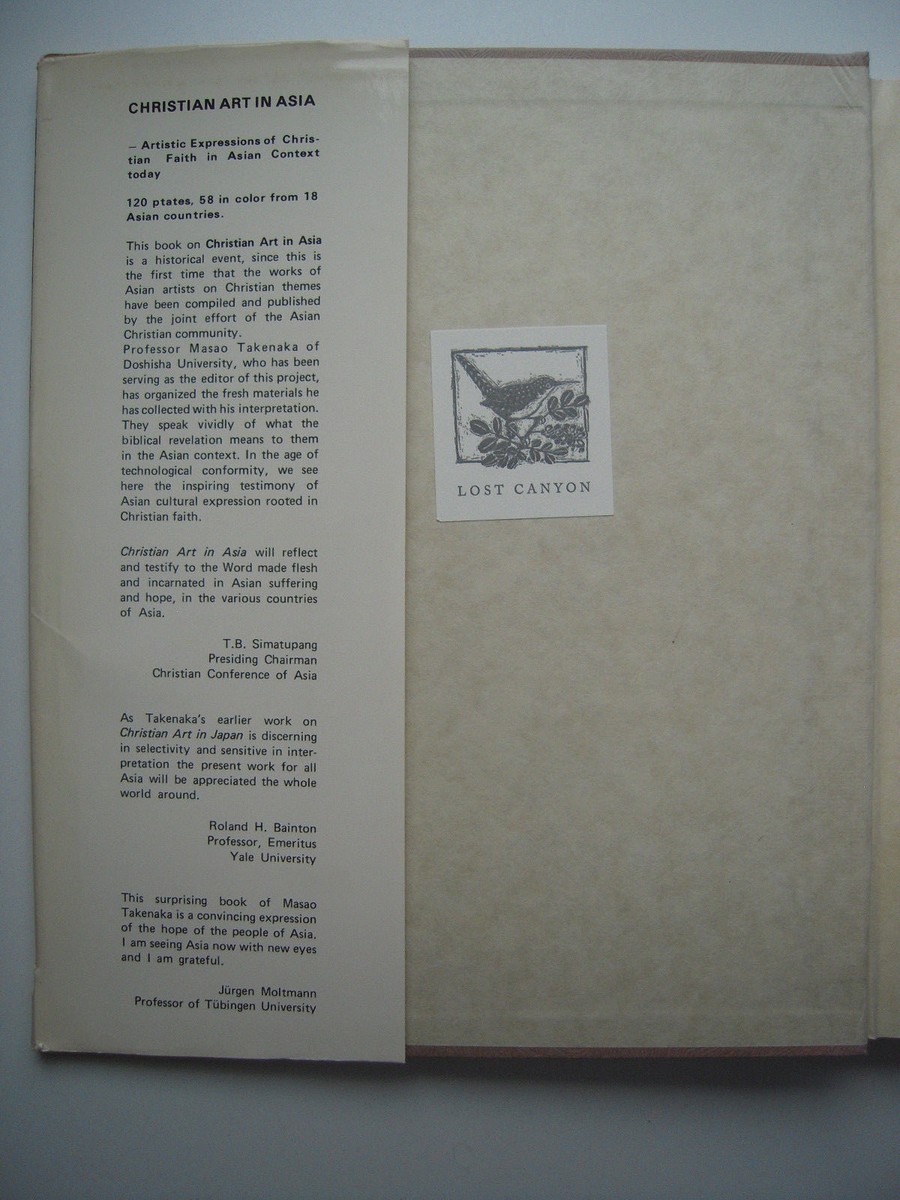 Masao Takenaka~CHRISTIAN ART IN ASIA~1ST/DJ~1975~INSCRIBED | eBay