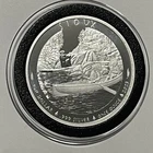 Sioux Indians In Canoe Collectible 1 Troy Oz .999 Fine Silver Round Medal