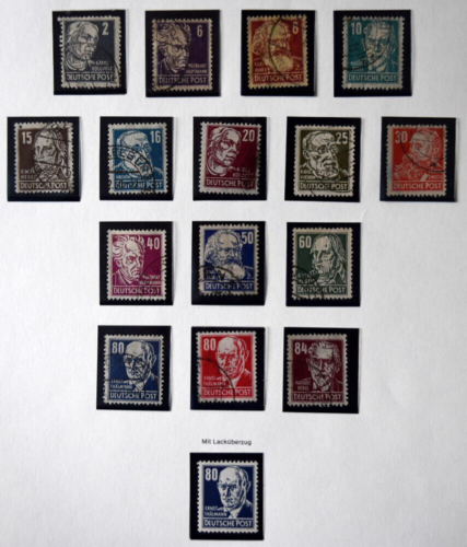 Germany DDR SC# 122-136 Used Stamps Complete Set - Afbeelding 1 van 11