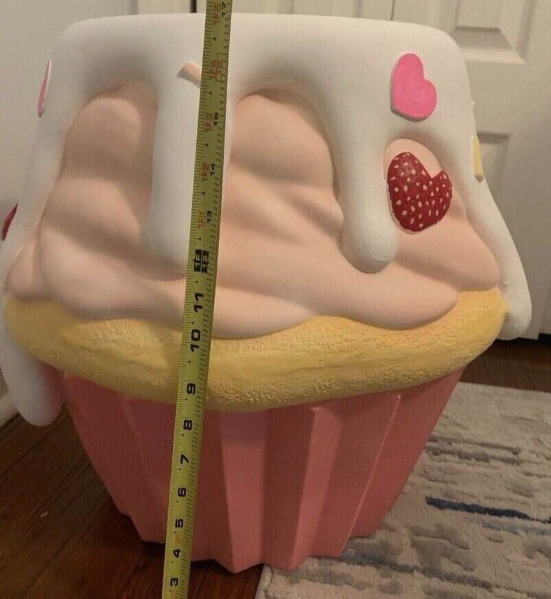 NEW Valentines Day Pastel Cupcake Stool Tik Tok Viral Food Decor Home