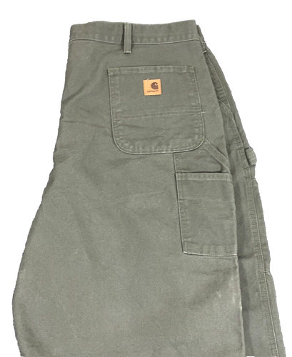 Carhartt Carpenter Pants Men’s 44x30 Original Dungaree Fit Olive Green Work C19