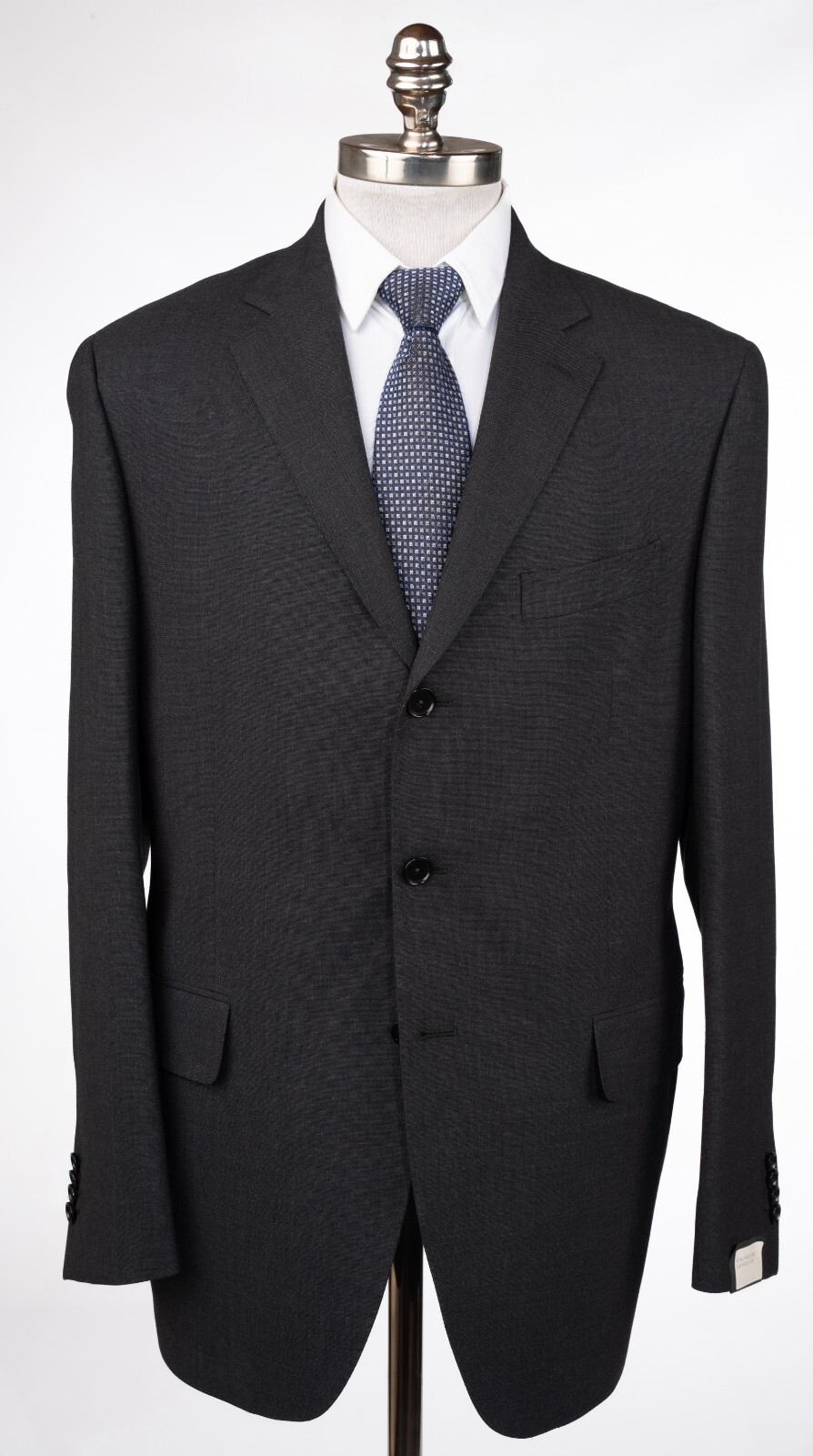 Спортивное пальто из угольно-черной шерсти BOGLIOLI Nailhead Slim Fit на 3 пуговицах 44 R EU 54 По размеру 42 96390₽