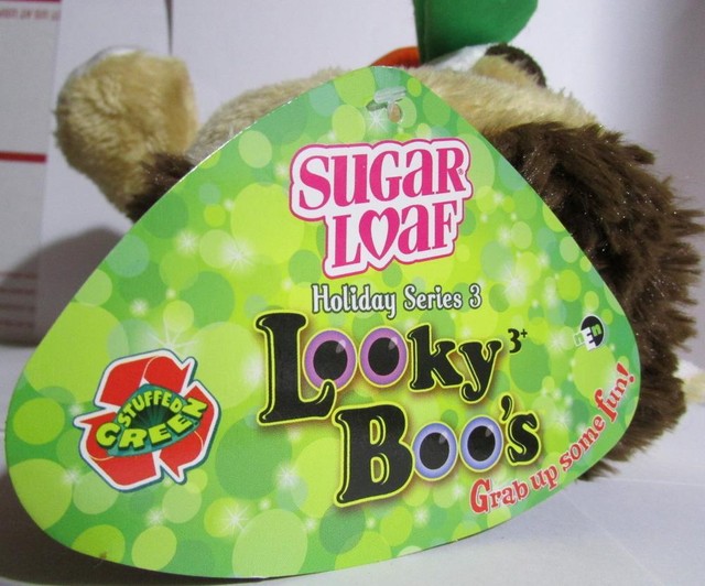Sugar Loaf Looky Boo's Holiday Series Toys Plush Animal Lion Brown w