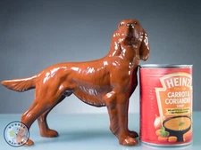 IRISH RED SETTER DOG FIGURINE ORNAMENT MADE IN ENGLAND VINTAGE