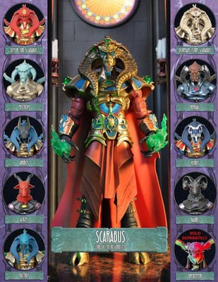 Gothitropolis Scarabus MELCHOM Four Horsemen Mythic Legions