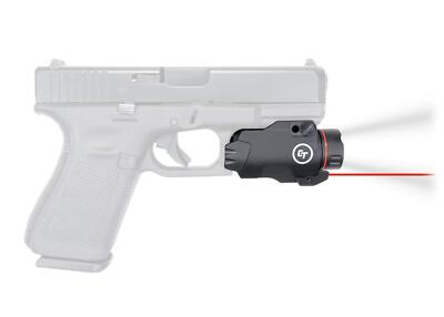 Crimson Trace CMR-207 Rail Master Pro with 400 Lumen Flashlight, Red Laser,