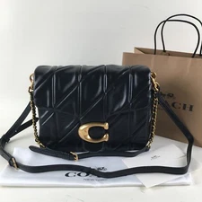 COACH Times Square Tabby Shoulder Bag 26 Quilted CW630 Black outlet New