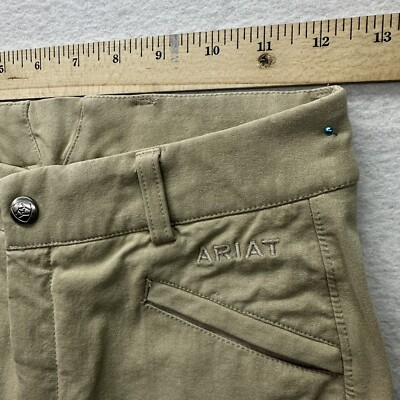 Pantalon D'équitation Ariat Fille Taille 12 Ans – Beige, Culotte D'extérieur, Occasion Bon État