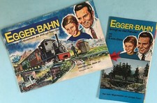 2x Prospekt/Katalog Egger-Bahn M&uuml;nchen erste HO Modell Eisenbahn 9 mm-Gleis~1965
