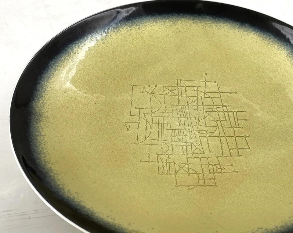 Towle & Earl Pardon Rare Enameled Sterling Silver Bowl Mid-Century Modern Style - Image 3 of 4