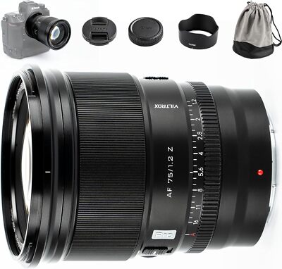 Viltrox 75mm F1.2 PRO APS-C Auto Focus Lens for Nikon Z Mount Z9 Z6II Z7II ZFC