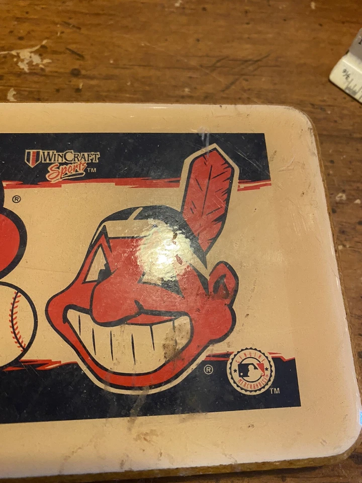 Cleveland Indians Chief Wahoo Wincraft Wooden Sign 2000 Man Cave Guardians Mlb - Image 4 of 4