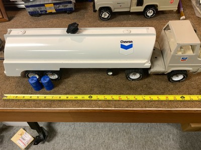 Tonka-Chevron Metal Toy Tanker Truck 