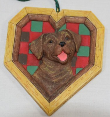 Kurt Adler Chesapeake Bay Retriever Dog Christmas 3D Ornament 4'' T 3.5'' W  NWT
