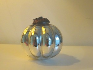 Détails Sur Boule De Noël Ancienne En Verre Soufflé Mercurisé