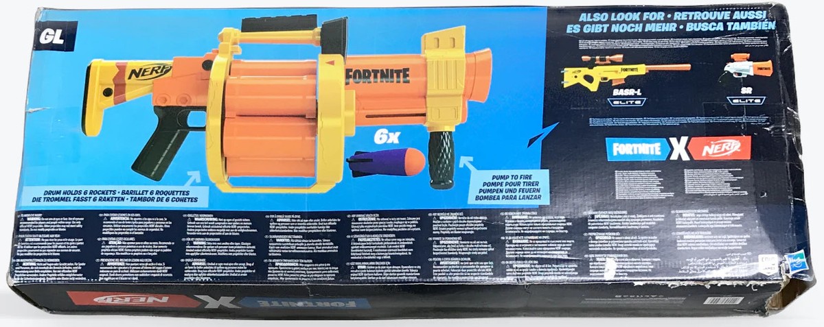 Nerf Fortnite: GL 6-Drum Rocket Blaster [USED - VERY GOOD] | eBay