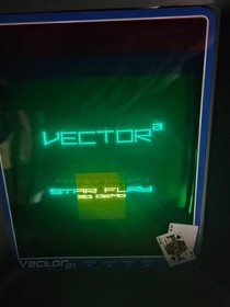 Vector 21 Vectrex Complete Game with Custom Box and Overlay