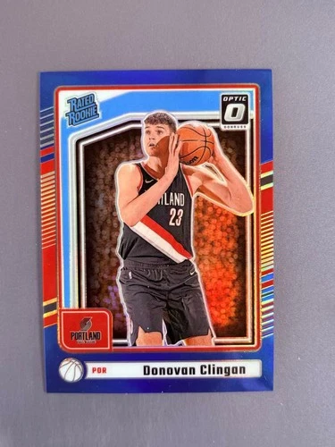 Donovan Clingan 2024-25 Donruss Blue 02/49 Optic Rated Rookie Preview [dyf61